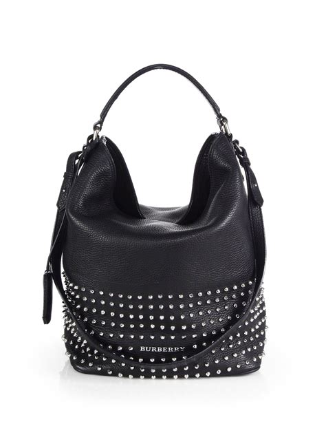 Burberry Studded Susanna Bucket Bag .